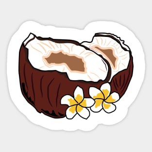 Coconut Sticker